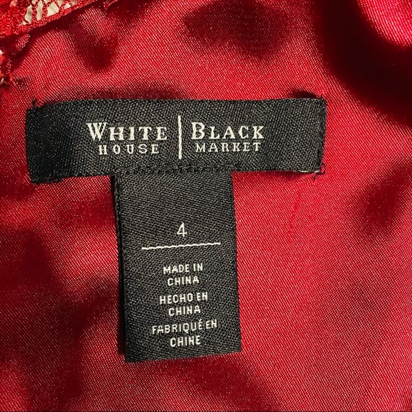 Burgundy lace dress - Picture 2 of 5